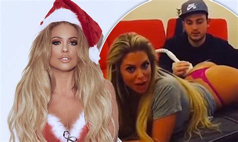 Bianca Gascoigne Sets Pulses Racing In Saucy Santa Lingerie Daily