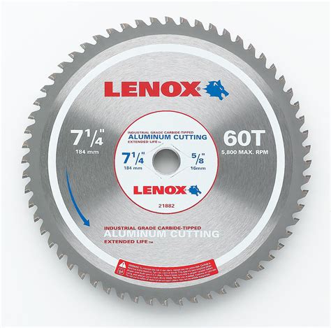 Lenox 7 14 X 58 60t Aluminum Cutting Saw Blade Contractor Cave Tools
