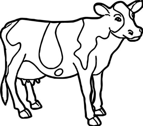 Cow Farm Animal Coloring Page Farm Animal Coloring Pages Cow