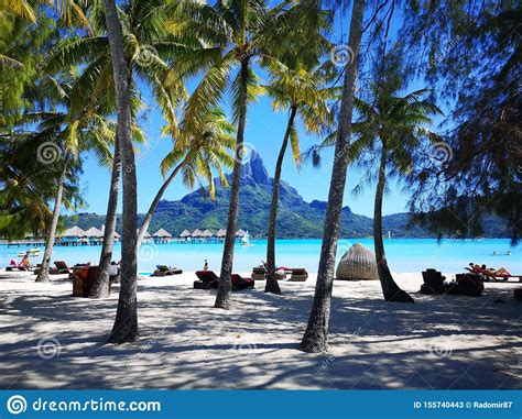 French Polynesia Bora Bora Island Stock Image Image Of French Beach