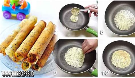 Persiapan bahan (prepping the ingredien. Resep Egg Roll Renyah Praktis Menggunakan Teflon | Resep ...