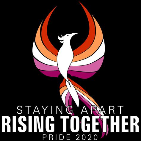 Lesbian Staying Apart Rising Together Pride Phoenix Digital Art By Patrick Hiller Fine