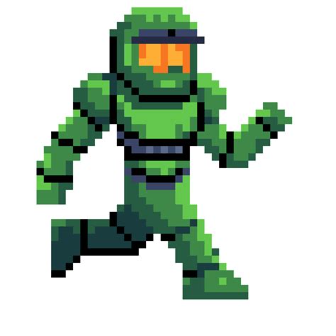 Master Chief Animations Ive Been Working On New To Pixel Art So Lemme