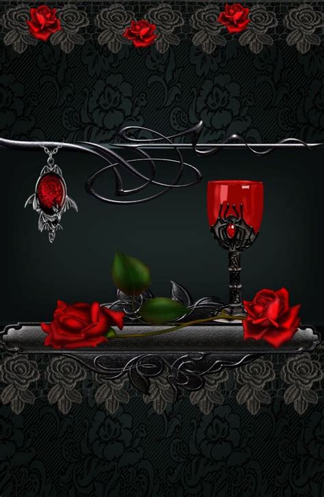 Gothic Wall Wallpaperby Artist Unknown Gothic Wallpaper Rose