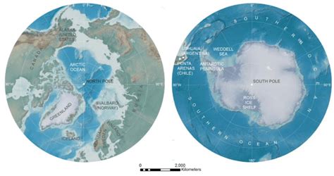 1 Map Of The Arctic And Antarctic Regions Download Scientific Diagram