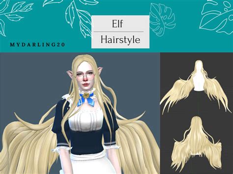 The Sims Resource Elf Hairstyle