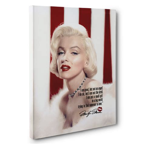 Marilyn Monroe Motivational Quote Canvas Wall Art 16 X 20