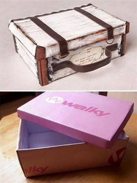 Shoe Boxes Reuse Ideas Upcycle Art