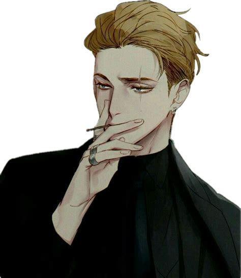 Cool Smoking Anime Boy