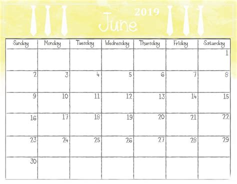 We are proudly one of very few who actually researches each holiday and special day prior to publishing them. June Calendar 2019 PDF - Free Printable Calendar Templates ...