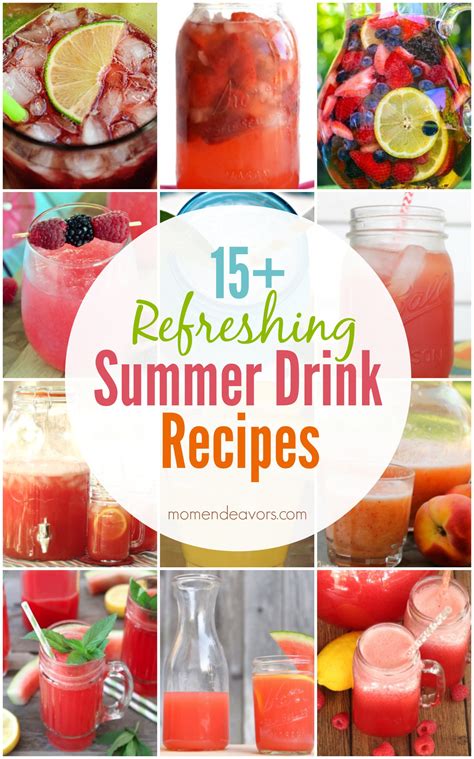 15 Summer Drink Recipes Mom Endeavors