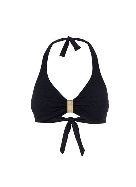 Melissa Odabash Provence Pique Black Halterneck Bikini Official Website
