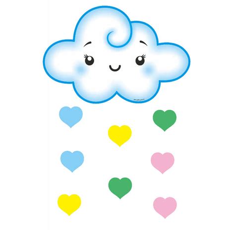 Na hora de montar uma arte para lembrancinhas , toppers etc. Painel Nuvem Azul Chuva de Amor - Empório do EVA