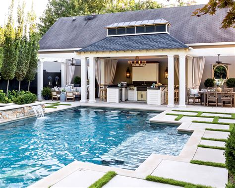 A Basic Backyard Transformed Into A Poolside Living Space Serves As An