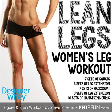 lean legs women s workout 4 exercises 30 sets 400 reps lean leg workout leg workout