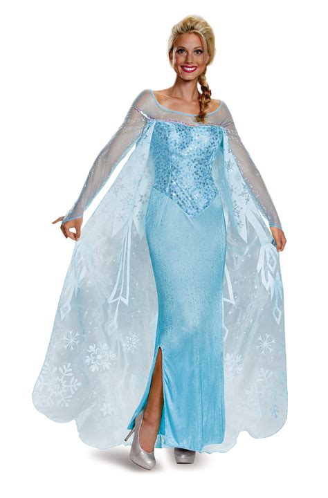 Elsa Frozen Prestige Ice Queen Dress Womans Costume Adult X Large 18