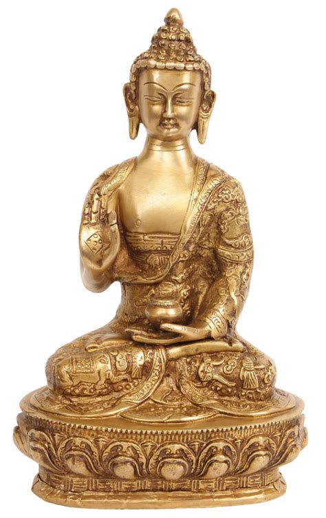 10 Buddha In The Vitarka Mudra Robes Decorated With The Scenes Of His