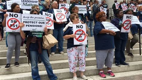 School Workers And Retirees Sue To Block Pension Benefit Cuts