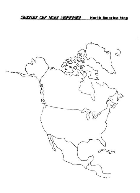 11 North America Map Quiz Worksheet