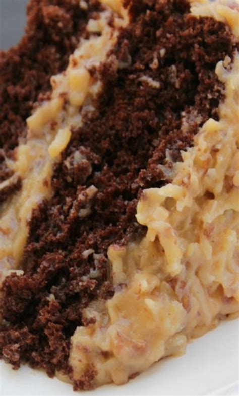 Bake at 350° for 30 to 35 minutes or until a toothpick inserted in center comes out clean. Best Ever German Chocolate Cake | Recipe | German ...