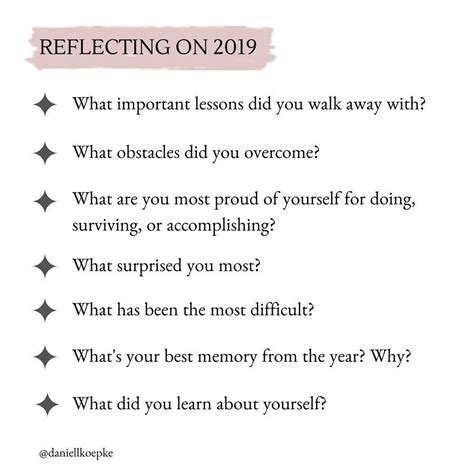 Reflection Questions Proud Of You Feel Like Overcoming Self Love