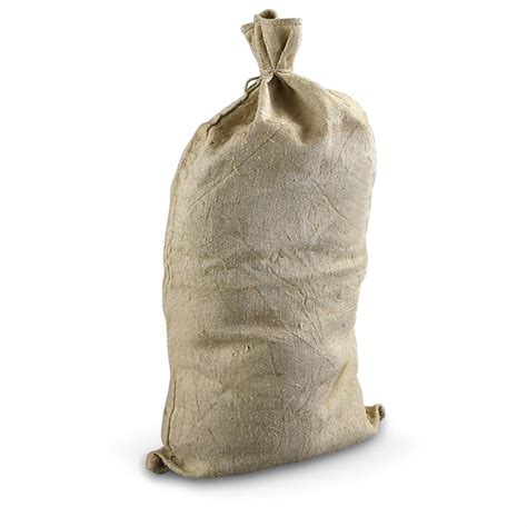 6 Used Swiss Antique Burlap Sacks Khaki 171745 Equipment Bags At