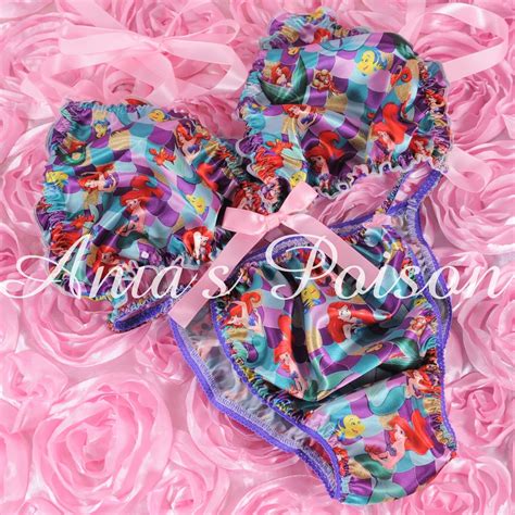 ania s poison manties s xxl mermaid princess prints super rare 100 polyester string bikini