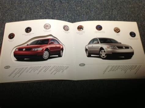 1999 Vw Volkswagen Passat Catalog Brochure Book Gls Glx V6 Wagon Ebay