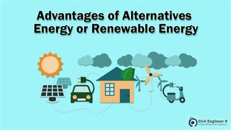 Advantages Of Using Renewable Or Alternatives Energy