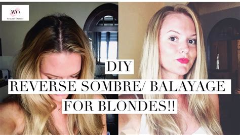 African mall hair hair in the video link: DIY Balayage/ Reverse Ombre at home for BLONDES - YouTube