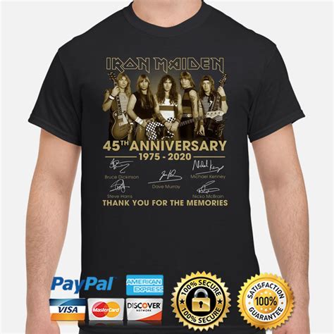 Iron Maiden 45th Anniversary Thank You For The Memories Signature Poppy