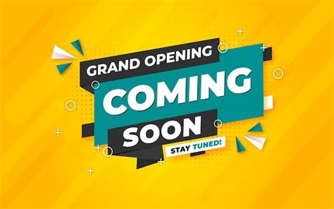 Premium Vector Grand Opening Coming Soon Banner With Editable Text Effect