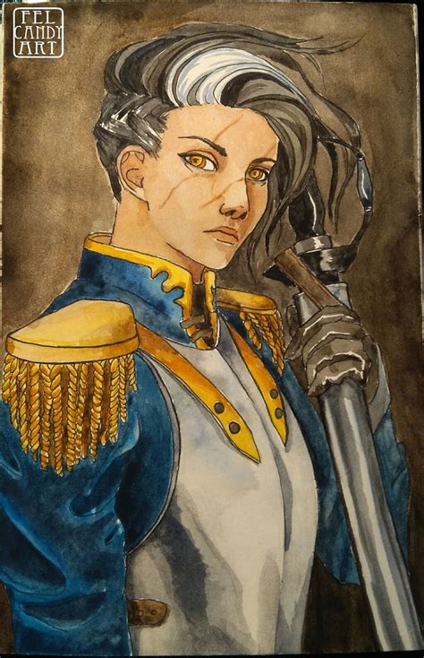 Small Watercolor Painting Of Azure From The Stormlight Archive Character Portraits Character