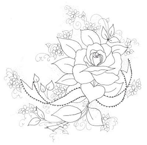 Cottage Crafts Free Rose Pattern For Embroidery Applique Or