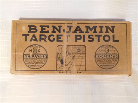 Benjamin Model 177 Air Pistol Mfg 1935 1941 Sku 1487 Baker Airguns