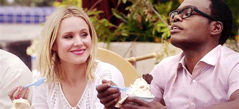When She Gives Him Obvious Heart Eyes The Good Place Chidi And