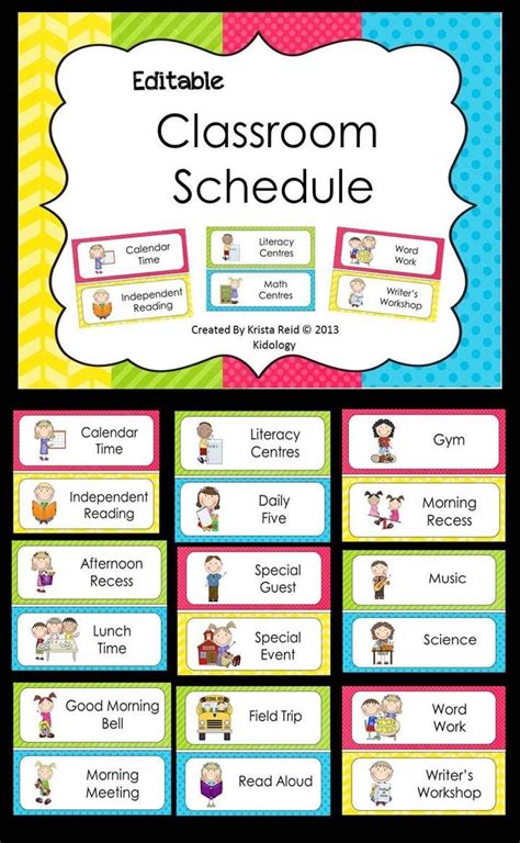 Free Printable Pre K Schedule Printable Templates