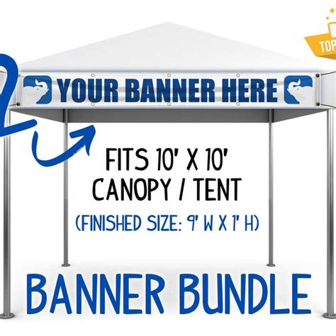 10x10 Canopy Banner Etsy