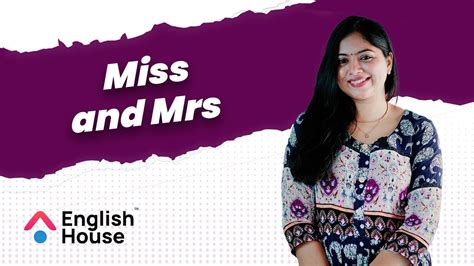 Miss Ms And Mrs English House Youtube