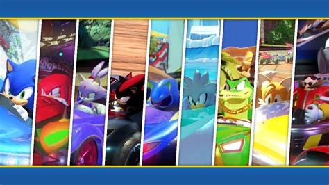 Team Sonic Racing All 15 Characters Complete Gameplay Showcase Youtube