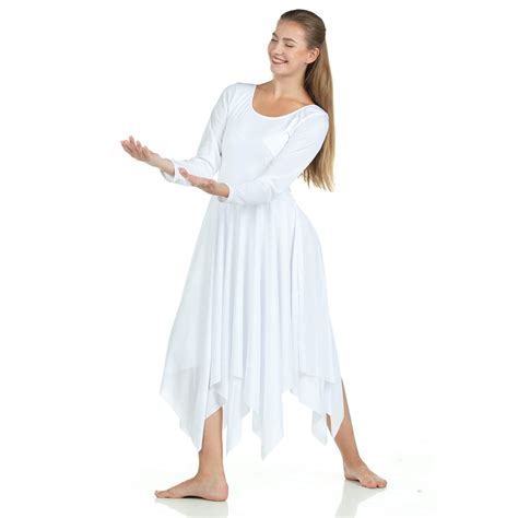 Danzcue Celebration Of Spirit Long Sleeve Praise Dance Dress Wsd107