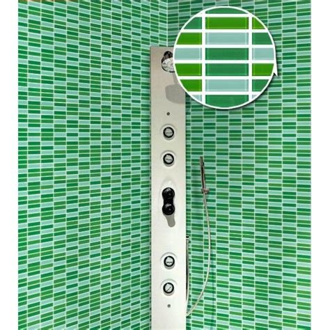 Ideally swimming pool glass mosaics should be fixed with paper face. Crystal Glass Tile Brick Strip Kitchen Backsplash Tiles ...