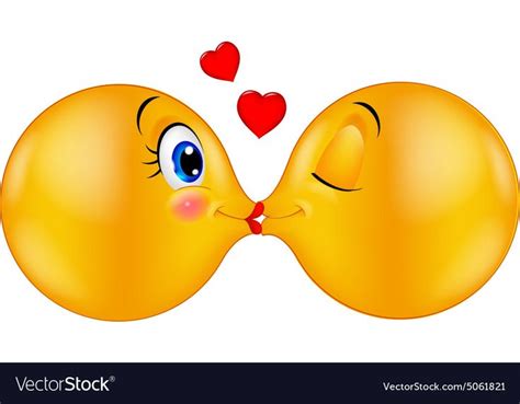 illustration of kissing emoticon download a free preview or high quality adobe illustrator ai