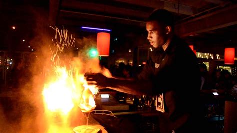 Bartender Performs Fire Tricks In Auckland Nightclub May 2011 Youtube