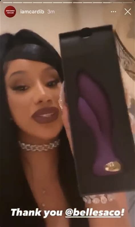 Cardi B Shows Off Her Sex Toys From Bellesa Boutique Ts All Party