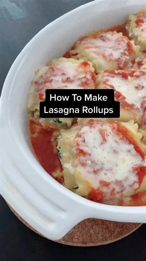 Skinnytasteskinnytaste On Tiktok Easy Lasagna Roll Ups Anyone Can