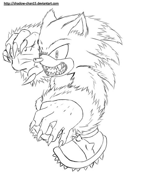 Free Sonic The Werehog Coloring Pages To Print Download Free Sonic The