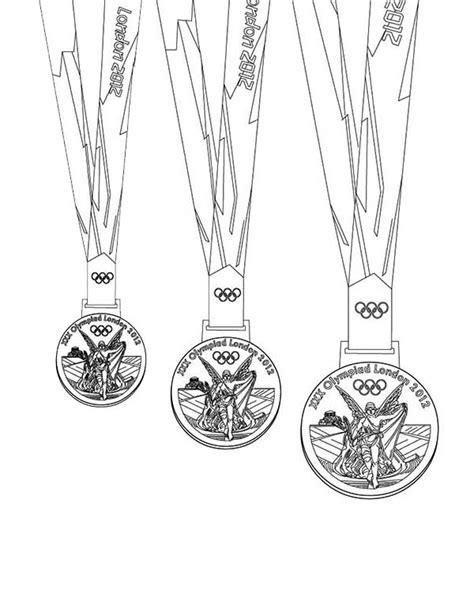 Olympic Medal Coloring Page Printable Sketch Coloring Page