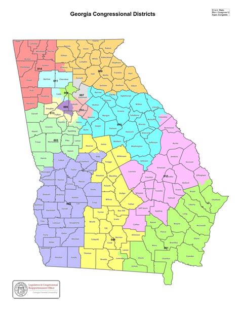 Map Georgias Congressional Districts