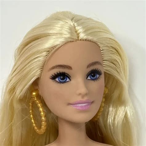 MATTEL BARBIE BLONDE Nude Doll With Earrings New Out Of Package 5 99